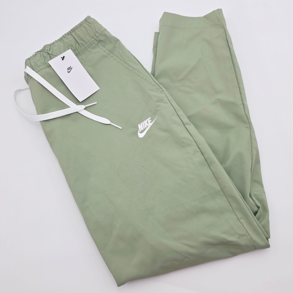Nike Mens Sportswear Woven Tapered Jogger Pants Oil Green DX0623-386 Size M
